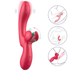 PRIME TOYS Anna Şarjlı 2 in 1 Klitoris G Nokta Uyarıcı Titreşimli Çırpma Hareketli Kavisli Vibratör