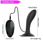 ROX Uzaktan Kumandalı Güçlü Titreşimli Vantuzlu Silikon Anal Plug Vibratör