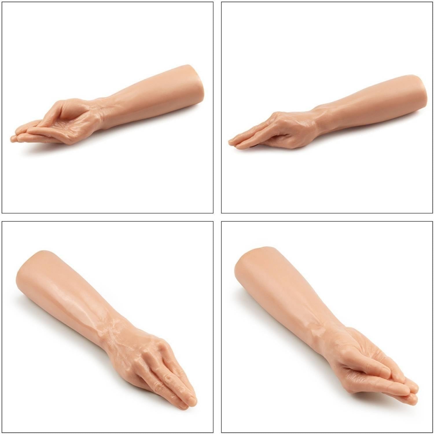 Magic Hand - King Size Realistic Fist Anal Plug Dev Boyut Gerçekçi Doku Realistik Sivri Uçlu El-Kol Dildo 34x7 CM