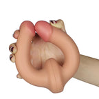 Holy Dong - Ultra Yumuşak Doku Çok Esnek Çift Taraflı Realistik Silikon Double Dildo Gerçeki Yapay Penis 32 CM