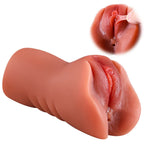Candice - Anal Vajina Çift Girişli Realistik Mastürbatör Isıtmalı Titreşimli Melez Gerçekçi Yapay Vajina 15.5 CM