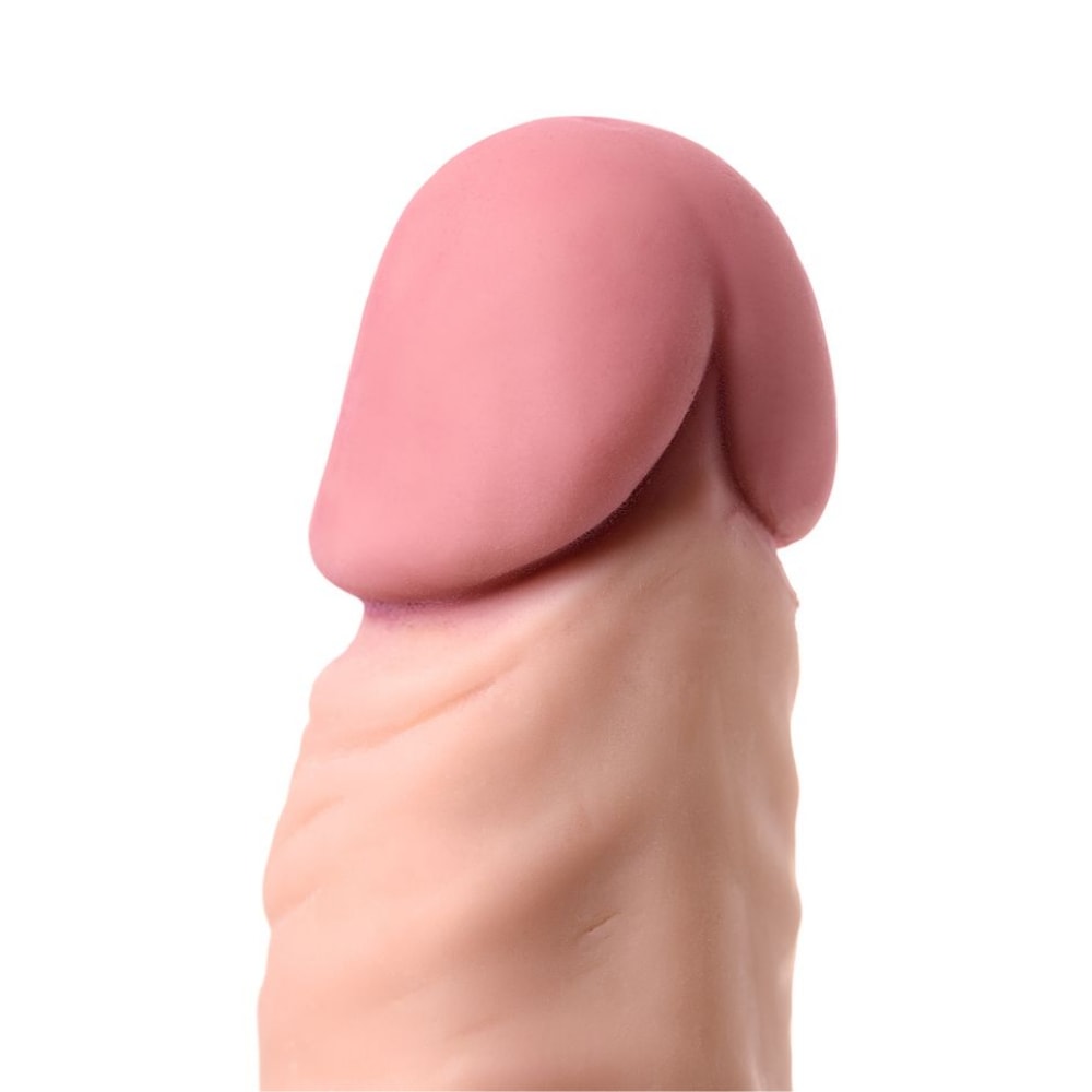 Nod - Yumuşak Doku Gerçekçi Yapay Penis Vibratör Güçlü Titreşimli Realistik Dildo 22x3.8 CM