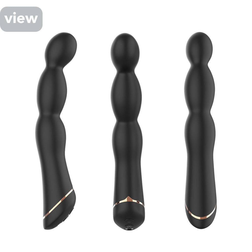 Knot - Manyetik Şarjlı Güçlü Titreşimli Boğumlu Silikon Anal Plug G Nokta Uyarıcı ve Anal Vibratör