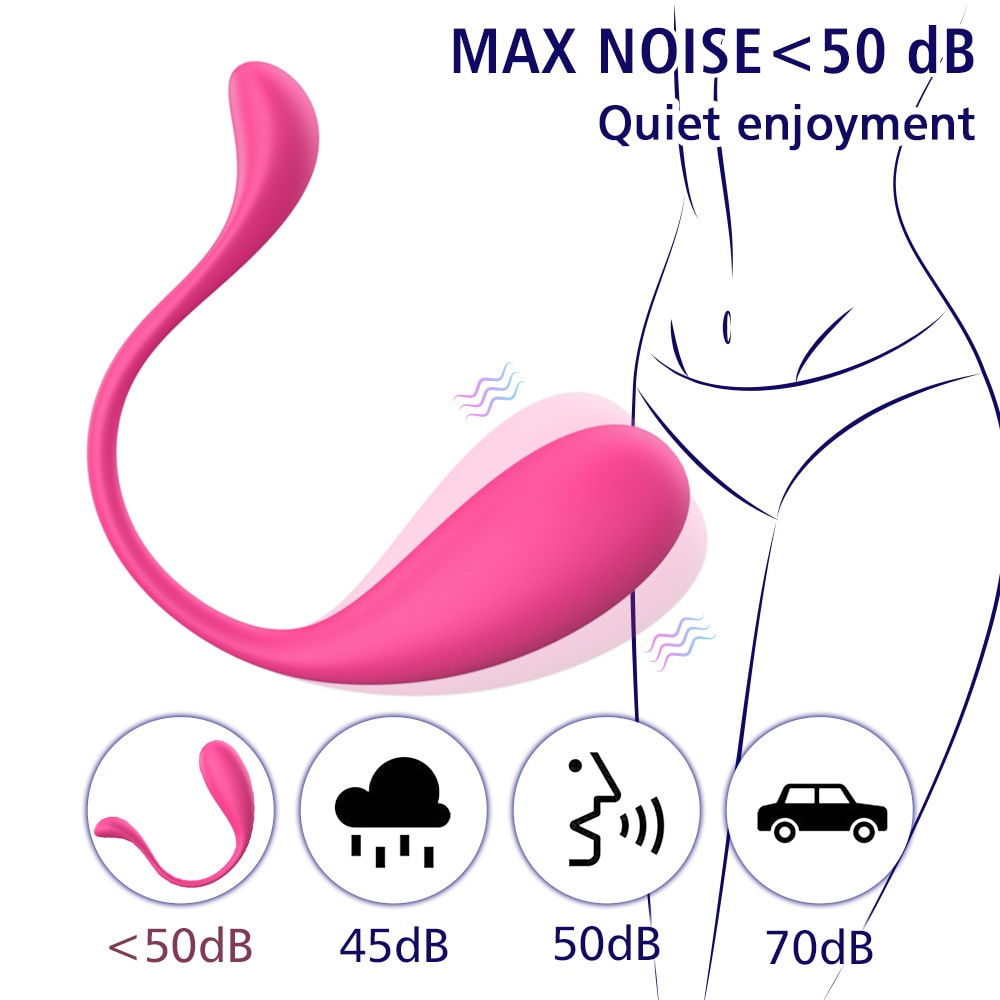 Lophin App - Şarjlı Telefon Kontrollü Güçlü Titreşimli Çok Sessiz G Spot Uyarıcı Giyilebilir Mini Vibratör