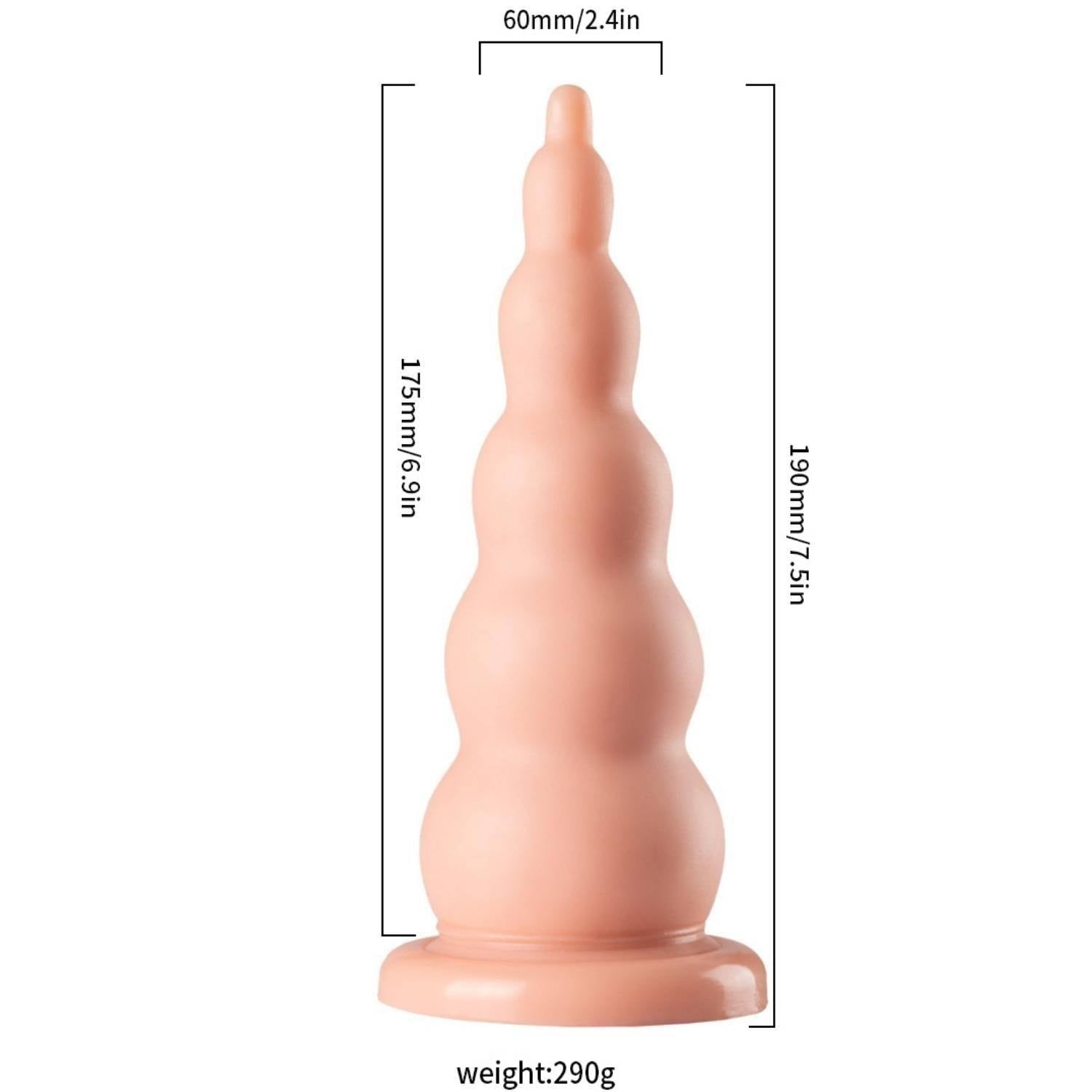 Magnum - King Size Realistic Anal Plug Dev Boyut Gerçekçi Doku Realistik Anal Tıkaç 19x6 CM