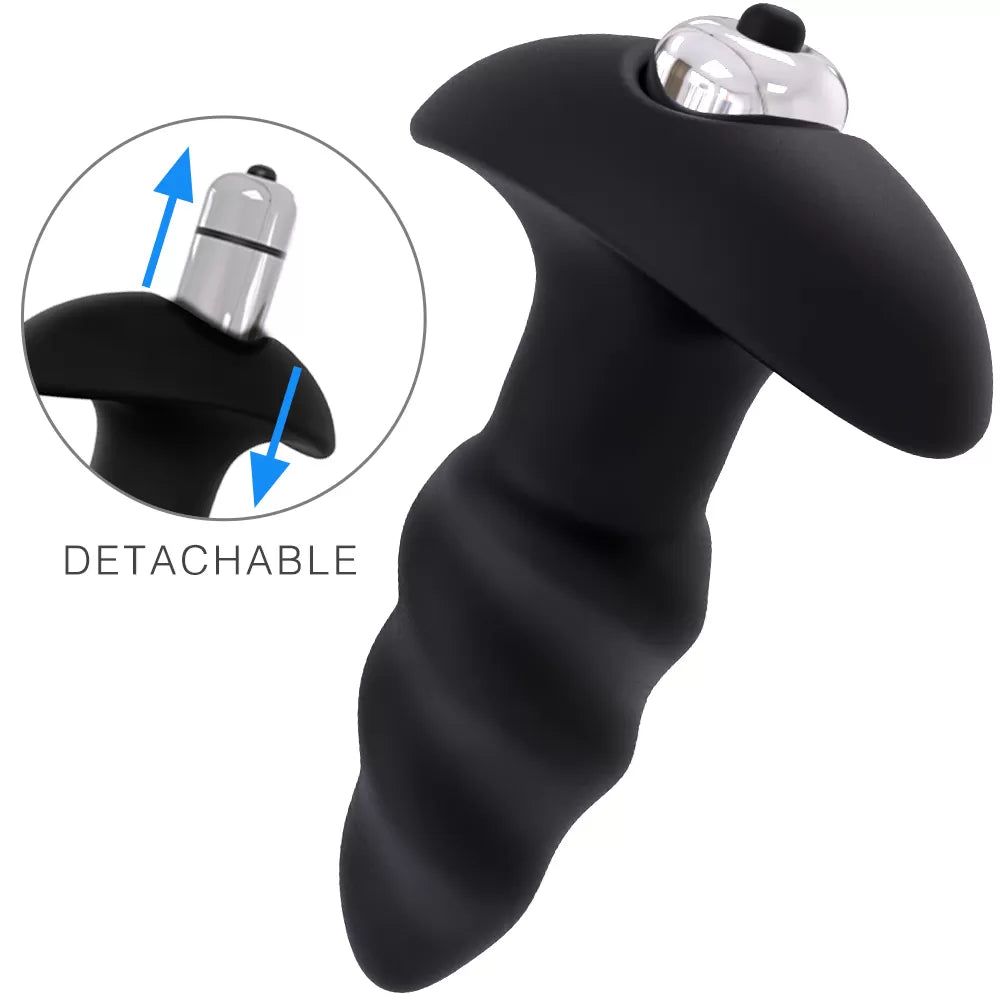 Love Arrow - Çıkar Tak Bullet Vibratörlü Güçlü Titreşimli 1 Fonksiyonlu Silikon Anal Plug