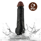 Ricky - Kumandalı Vantuzlu Güçlü Titreşimli Gerçekçi Zenci Yapay Penis Realistik Dokuda Dildo 20 CM