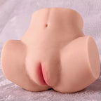 Lina - Anal Vajina Çift Girişli Realistik Kalça Titreşimli 2 in 1 Suni Vajina Mastürbatör 1.9 KG