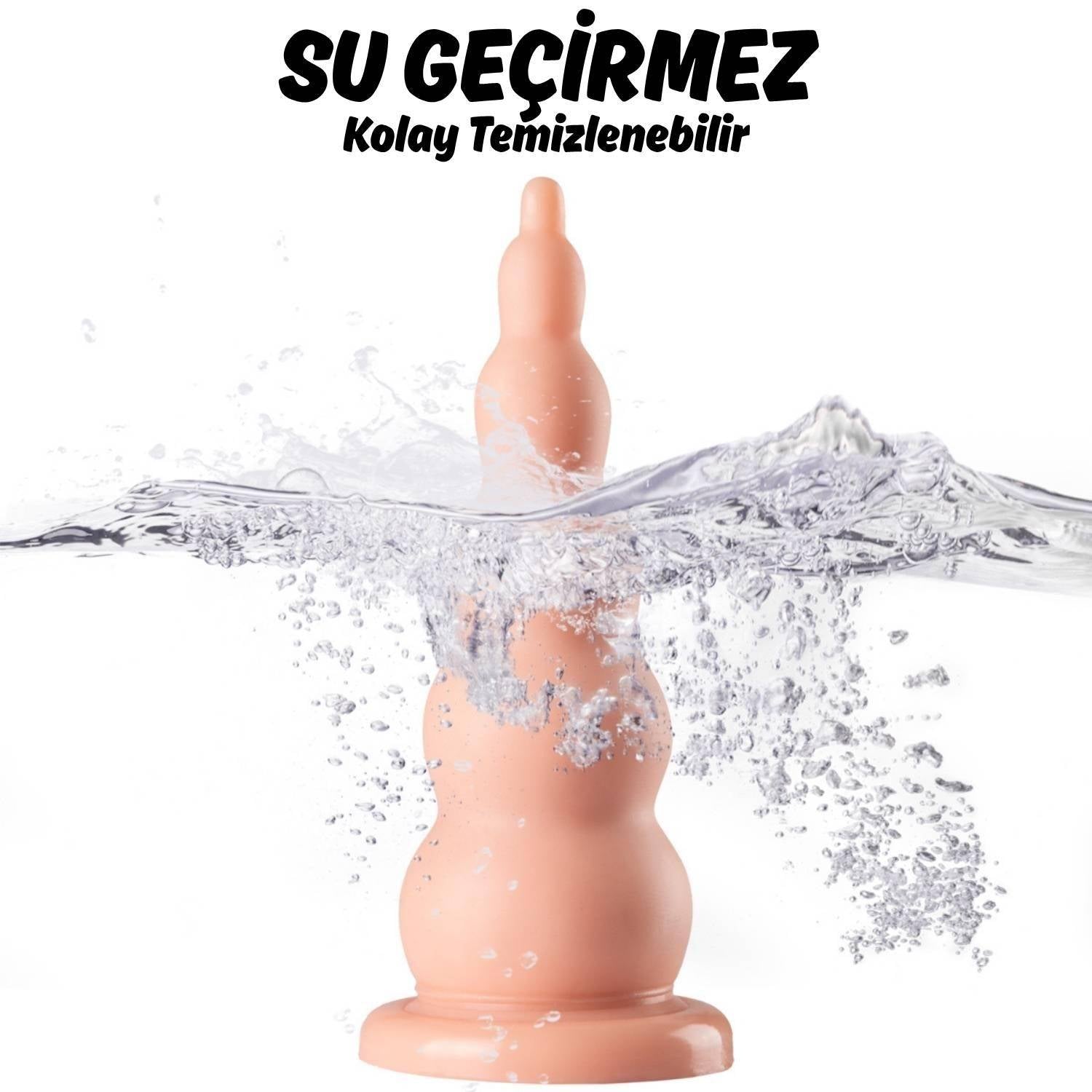 Magnum - King Size Realistic Anal Plug Dev Boyut Gerçekçi Doku Realistik Anal Tıkaç 19x6 CM