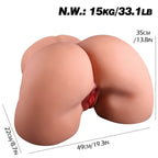 Nikita - Mega Boy Anal Vajina Çift Girişli Realistik Kalça Titreşimli Isıtmalı 2 in 1 Suni Vajina Mastürbatör 15 KG