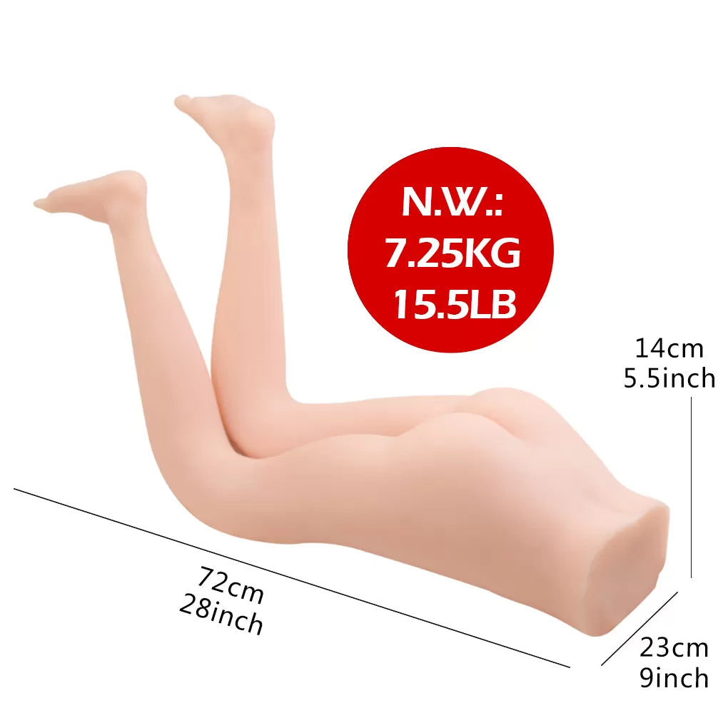 Chloe - Mega Boy Realistik Manken Anal Vajina Çift Girişli 2 in 1 Titreşimli Isıtmalı Suni Vajina Mastürbatör 7 KG
