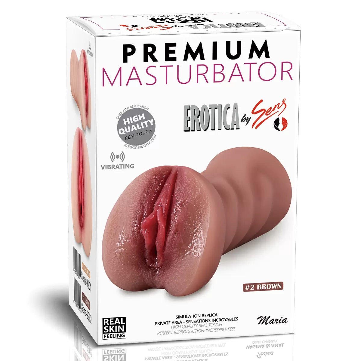 Maria - Gerçekçi Yumuşak Doku Titreşimli Suni Vajina Realistik Mastürbatör 15 CM