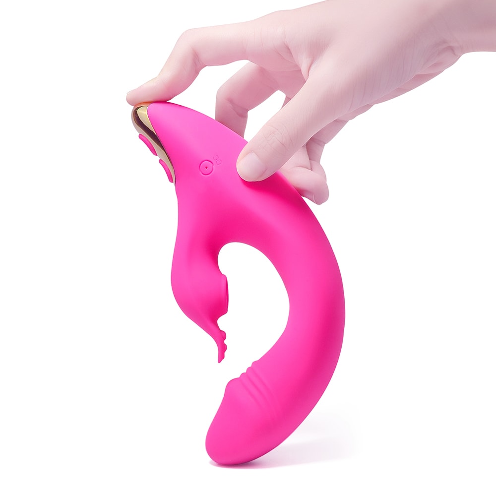 Amant - Şarjlı Aynı Anda G Spot Uyarıcı ve Klitoris Emiş Güçlü Esnek 2 in 1 Rabbit Vibratör
