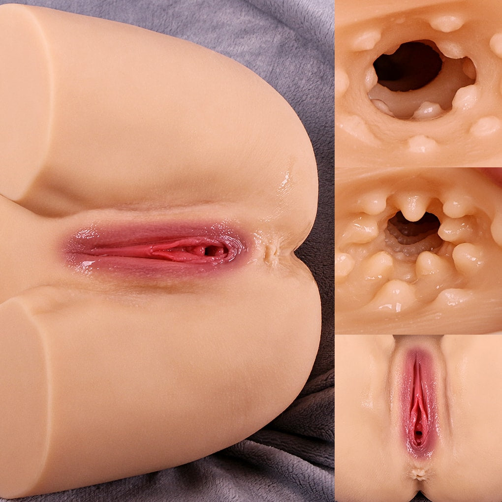 Olga - Anal Vajina Çift Girişli Büyük Boy Realistik Kalça Titreşimli Suni Vajina Mastürbatör 5.1 KG