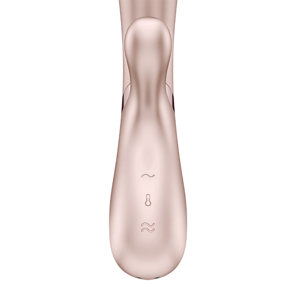 Satisfyer Hot Lover Şarjlı Telefon Kontrollü Isıtmalı G Nokta ve Klitoris Uyarıcı 2 in 1 Rabbit Vibratör