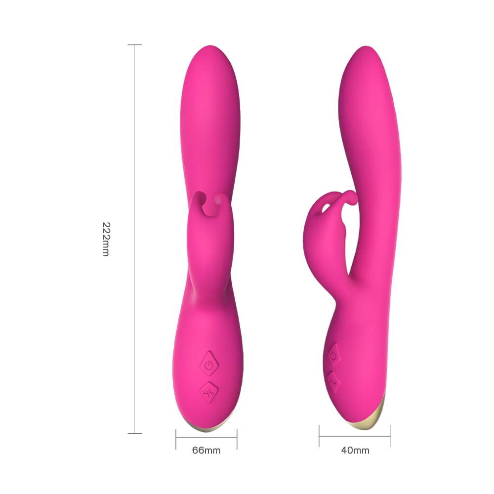 Bonnie - Şarjlı Aynı Anda Klitoris ve G Spot Uyarıcı Eğilebilir Yumuşak Doku Rabbit Vibratör