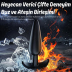 Başlangıç ve İleri Seviye Genişletmek İçin 3 Farklı Boyutta Karo Tabanlı Silikon Anal Plug Set - Siyah