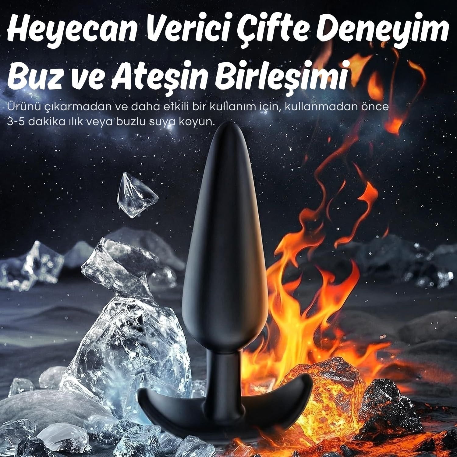 Başlangıç ve İleri Seviye Genişletmek İçin 3 Farklı Boyutta Karo Tabanlı Silikon Anal Plug Set - Siyah