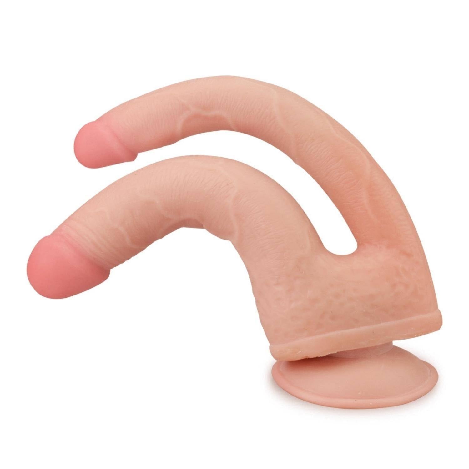 Ryder - Çift Taraflı Hareketli Kayar Deri Çift Katmanlı Realistik Vibratör Dildo Ultra Yumuşak Gerçekçi Titreşimli Yapay Penis
