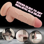 Hareketli Kayar Deri Çift Katmanlı Realistik Dildo Ultra Yumuşak Kalın Gerçekçi Yapay Penis 16x4 CM