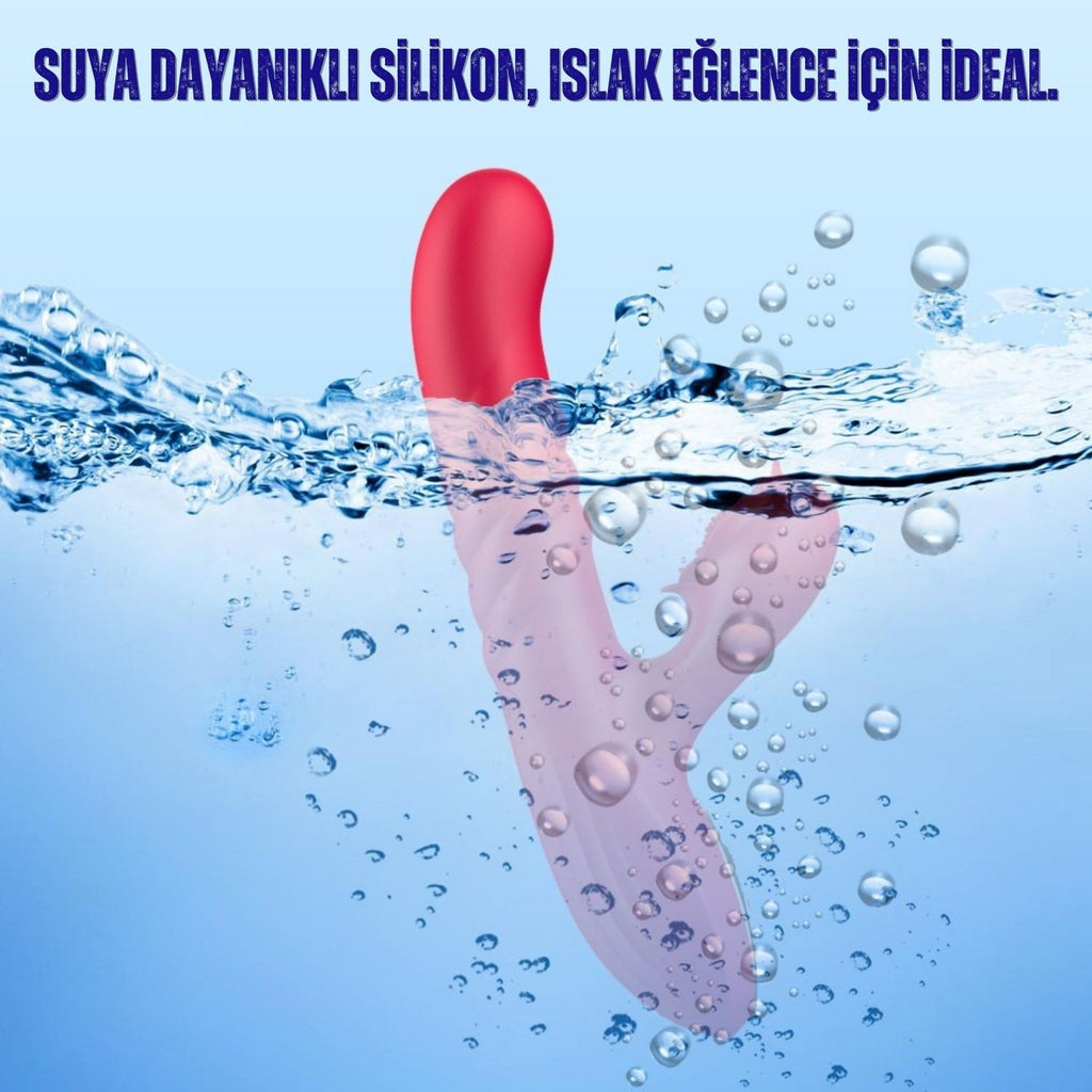Mona - Şarjlı İleri Geri Hareketli Güçlü Titreşimli 2 in 1 Klitoris ve G Nokta Uyarıcı Vibratör
