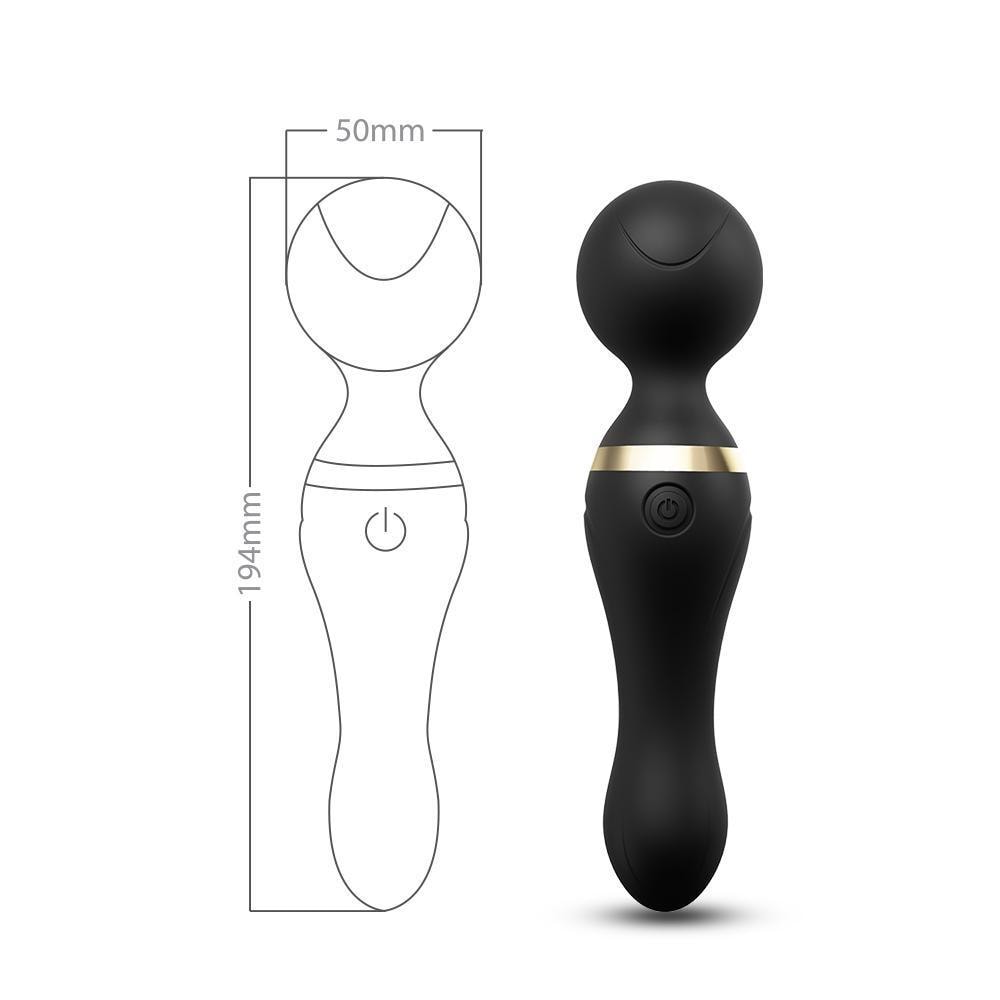 Freeza - Şarjlı 360° Esnek Başlı Vibratör Magic Wand Massager Çok Sessiz Masaj Aleti