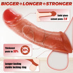David - Uzaktan Kumandalı Şarjlı G Spot Uyarıcı Güçlü Titreşimli Ultra Realistik Penis Kılıfı - 7.2 CM Uzatmalı