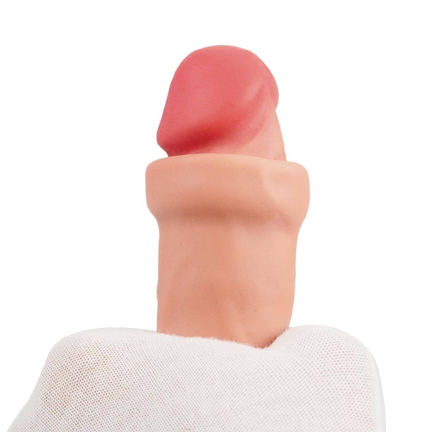 Charles - Hareketli Kayar Deri Çift Katmanlı Realistik Vibratör Dildo Ultra Yumuşak Testissiz Gerçekçi Titreşimli Yapay Penis