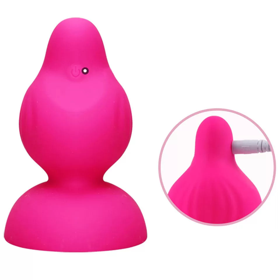 BLOSSOM USB Şarjlı Su Geçirmez Güçlü Titreşimli Göğüs ve Klitoris Uyarıcı Dil Vibratör