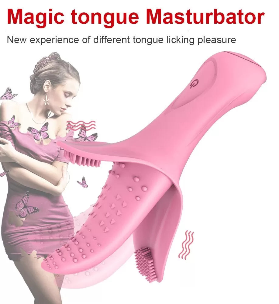 Magical Tongue Şarjlı Anal Klitoral Masaj G Spot Uyarıcı Dil Vibratör