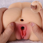 Jelena - Anal Vajina Çift Girişli Cep Boy Realistik Kalça Titreşimli Suni Vajina Mastürbatör 1.1 KG