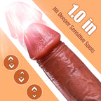Micheal - Şarjlı Uzaktan Kumandalı Isıtmalı İleri Geri Hareketli ve Rotasyonlu Realistik Dildo Gerçekçi Yapay Penis 22CM
