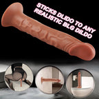 Kıkırdaklı Çift Katmanlı Realistik Anal Dildo Ultra Yumuşak Siyahi Gerçekçi Yapay Penis 21x3.5 CM