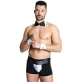 Sens Fantezi Erkek İç Giyim Seksi Boxer ve Papyonlu Erkek Takım Elbise Erotik Smokin Kostüm - 9006