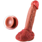 Luke - Ultra Yumuşak Dokulu Realistik Dildo Çift Katmanlı Silikon Gerçekçi Yapay Penis 20x4.2 CM