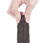 18 CM Ultra Yumuşak Çift Katmanlı Belden Bağlamalı Zenci Penis