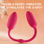 Double Ended - Şarjlı Yumuşak Esnek Çift Taraflı G Nokta Klitoris Uyarıcı 2 in 1 Çift Vibratörü