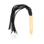 Ultra Realistik Yapay Penis Fetiş Deri Kırbaç 18 CM BDSM Anal Vajina Dildo Kamçı