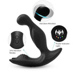 Bat King - Şarjlı Kumandalı 360° Dönme Rotasyonlu ve Güçlü Titreşimli Aynı Anda Perine ve Prostat Uyarıcı Masaj Vibratör