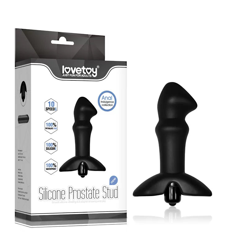 Silicone Prostate Stud - Çıkar Tak Bullet Vibratörlü Prostat Uyarıcı Vibratör Güçlü Titreşimli 10 Fonksiyonlu Silikon Anal Plug