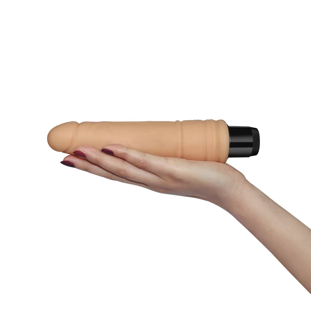 Xtreme Feel - Multi Speed Güçlü Titreşimli Yumuşak Doku Realistik Dildo Testissiz Gerçekçi Yapay Penis 20x4 CM