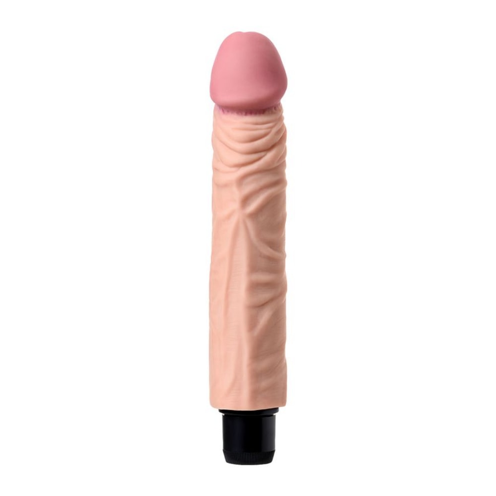 Rican - Yumuşak Doku Gerçekçi Yapay Penis Vibratör Güçlü Titreşimli Realistik Dildo 22x3.6 CM