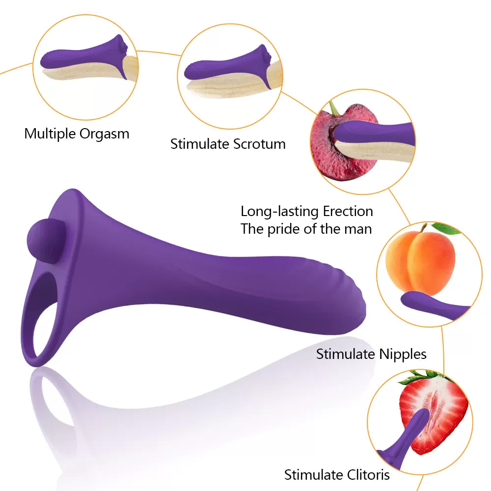Rool - G Spot Uyarıcı Güçlü Titreşimli Silikon Penis Halkası