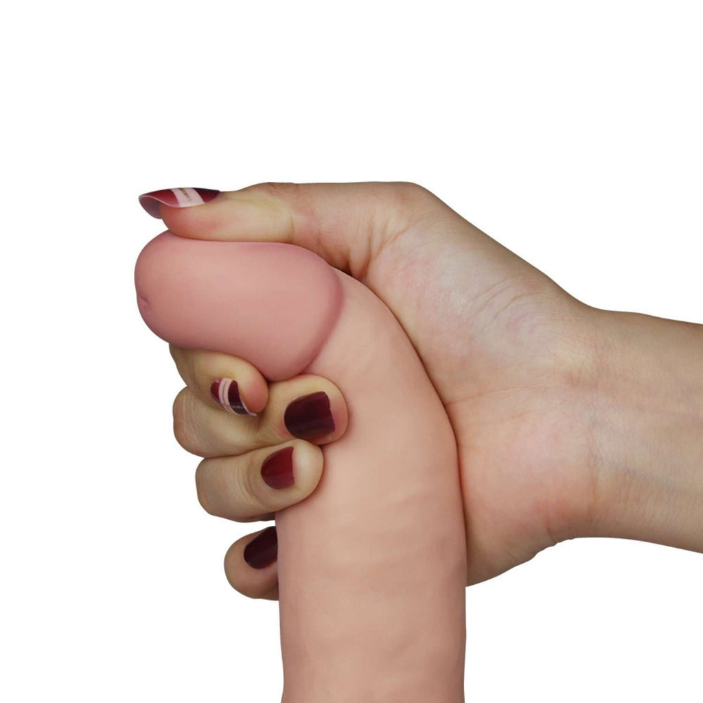 Ultra Yumuşak Realistik Dildo Güçlü Titreşimli Gerçekçi Yapay Penis Vibratör 18 CM