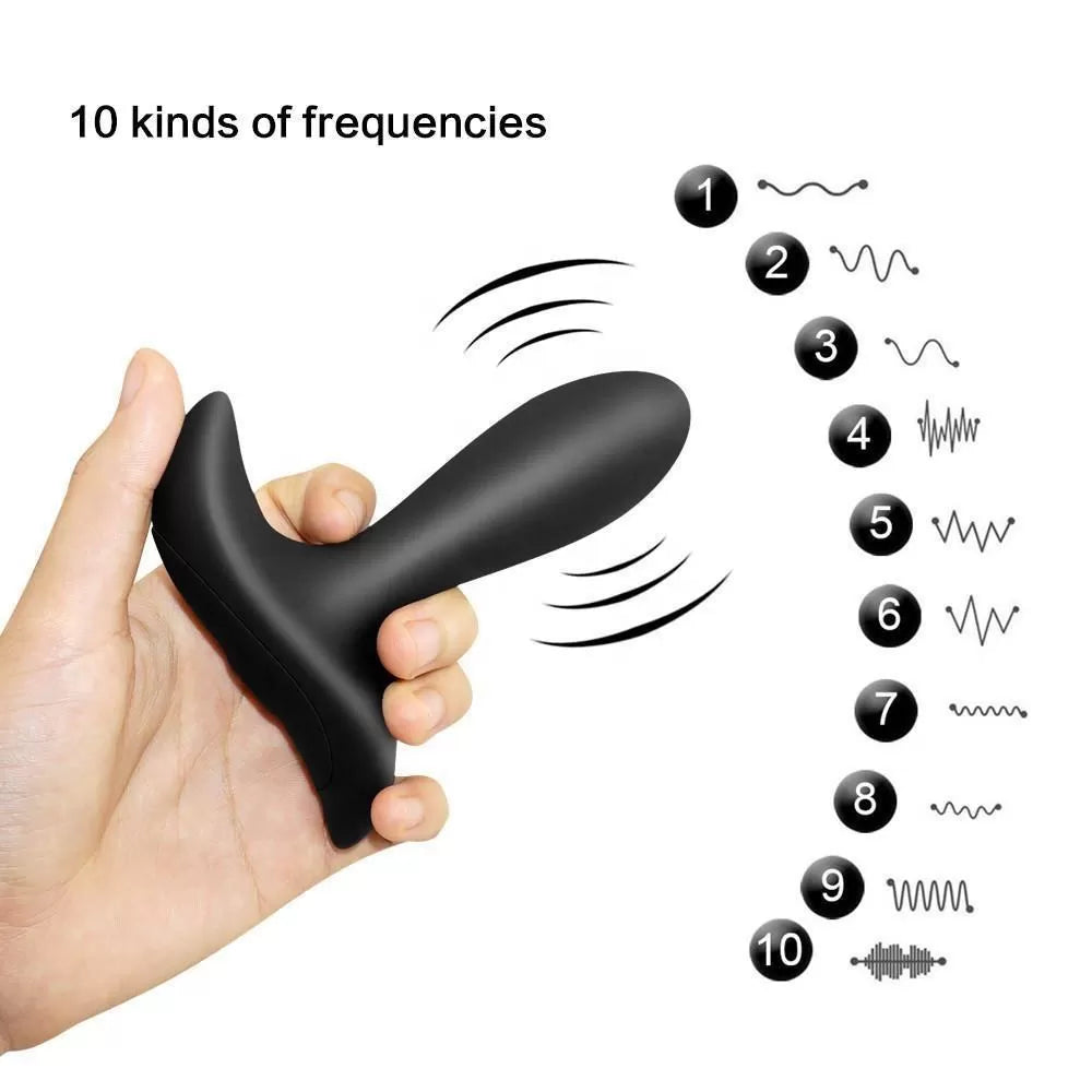 Mujer - Şarjlı Kablosuz Uzaktan Kumandalı Esnek Yapıda Güçlü Titreşimli Anal Plug Vibratör