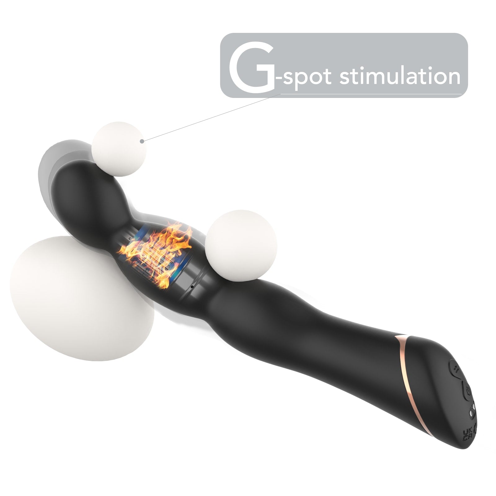 Knot - Manyetik Şarjlı Güçlü Titreşimli Boğumlu Silikon Anal Plug G Nokta Uyarıcı ve Anal Vibratör