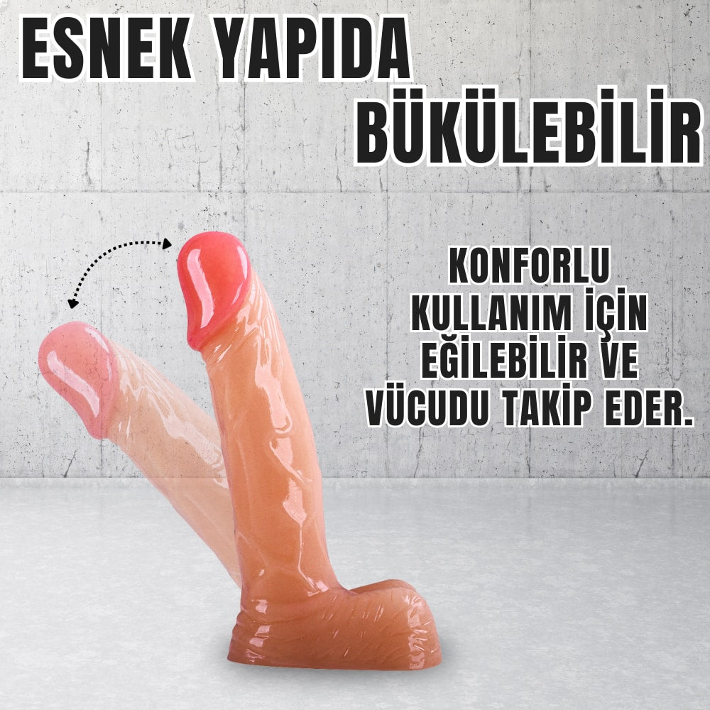 Anal Vajina Kullanım Realistik Mini Dildo Gerçekçi Yapay Penis 11x2.7 CM