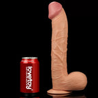 Legendary King Sized - Büyük Boy Kalın Realistik Dildo XXL Size Ekstra Büyük Gerçekçi Yapay Penis 33x5.5 CM