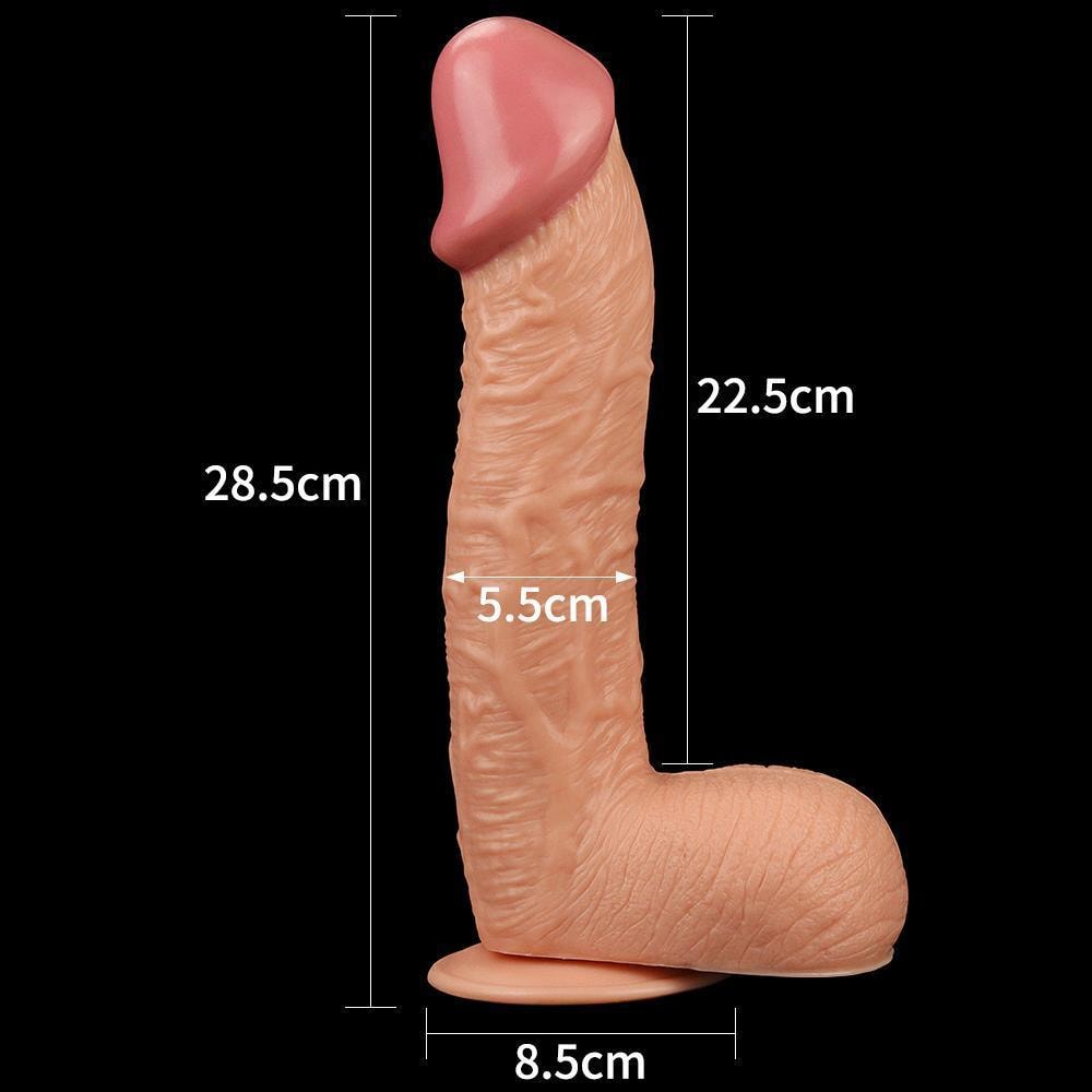 Legendary King Sized - Büyük Boy Kalın Realistik Dildo XXL Size Ekstra Büyük Gerçekçi Yapay Penis 29x5.5 CM