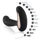 Prostate Massager - Şarjlı Kablosuz Kumandalı Aynı Anda Perine ve Prostat Uyarıcı Güçlü Titreşimli Masaj Vibratör
